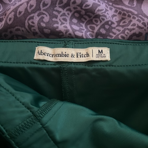 Abercrombie Satin Sculpt Mini Skirt in Dark Green - Picture 11 of 11